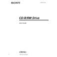 SONY CRX10U Owner's Manual cover photo