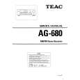 TEAC AG680 Service Manual cover photo