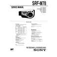 SONY SRFM78 Service Manual cover photo