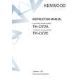 KENWOOD TH-D72A Owner's Manual cover photo