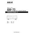 AKAI AM-73 Owner's Manual cover photo