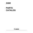 CANON S500 Parts Catalog cover photo