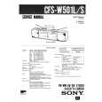 SONY CFSW501L/S Service Manual cover photo