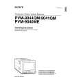 SONY PVM9044QM Owner's Manual cover photo