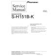 PIONEER S-H151B-K Service Manual cover photo