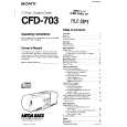 SONY CFD-703 Owner's Manual cover photo
