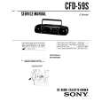 SONY CFD-59S Service Manual cover photo