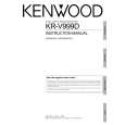 KENWOOD KRV999D Owner's Manual cover photo