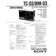 SONY WMD3 Service Manual cover photo