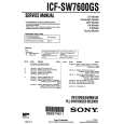 SONY ICFSW7600GS Service Manual cover photo