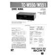 SONY TCW550 Service Manual cover photo