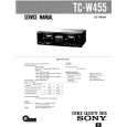 SONY TCW455 Service Manual cover photo