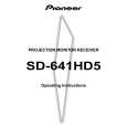 PIONEER SD-641HD5/KUXC/CA Owner's Manual cover photo