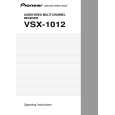 PIONEER VSX-1012-K/KUXJICA Owner's Manual cover photo