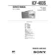 SONY ICF403S Service Manual cover photo