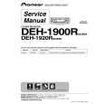 PIONEER DEH-1900R/XS/EW5 Service Manual cover photo