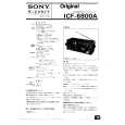 SONY ICF-6800A Service Manual cover photo