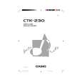 CASIO CTK-230 Owner's Manual cover photo