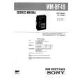 SONY WMBF49 Service Manual cover photo