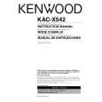 KENWOOD KAC-X542 Owner's Manual cover photo