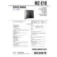 SONY MZE10 Owner's Manual cover photo