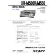 SONY XRM550 Service Manual cover photo