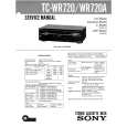 SONY TCWR720/A Service Manual cover photo