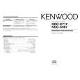 KENWOOD KDC-C717 Owner's Manual cover photo