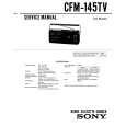 SONY CFM-145TV Service Manual cover photo
