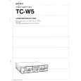 SONY TC-W5 Owner's Manual cover photo