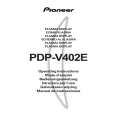 PIONEER PDPV402 Owner's Manual cover photo