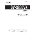 TEAC DV3300VK Owner's Manual cover photo