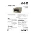 SONY MDSB5 Service Manual cover photo