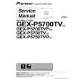 PIONEER GEX-P5700TV Service Manual cover photo