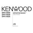 KENWOOD DPX-4020 Owner's Manual cover photo