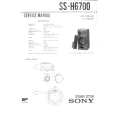 SONY SS-H6700 Service Manual cover photo