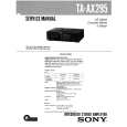 SONY TAAX295 Service Manual cover photo