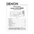 DENON AVC-3800 Service Manual cover photo