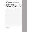 PIONEER VSX-C502-S/SAXU Owner's Manual cover photo