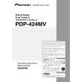 PIONEER PDP-424MV/LUC Owner's Manual cover photo