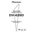 PIONEER DV-626D Owner's Manual cover photo