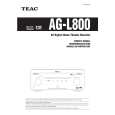 TEAC AG-L800 Owner's Manual cover photo