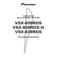 PIONEER VSX-839RDS Owner's Manual cover photo