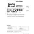 PIONEER KEH-P3850/XIN/ES Service Manual cover photo