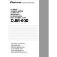 PIONEER DJM-600/WYXCN Owner's Manual cover photo
