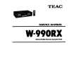 TEAC W-990RX Service Manual cover photo