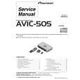 PIONEER AVIC-505/EW Service Manual cover photo