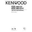 KENWOOD KDC-W5137 Owner's Manual cover photo