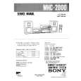 SONY MHC2000 Service Manual cover photo