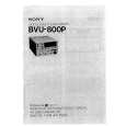 SONY BVU800P Service Manual cover photo
